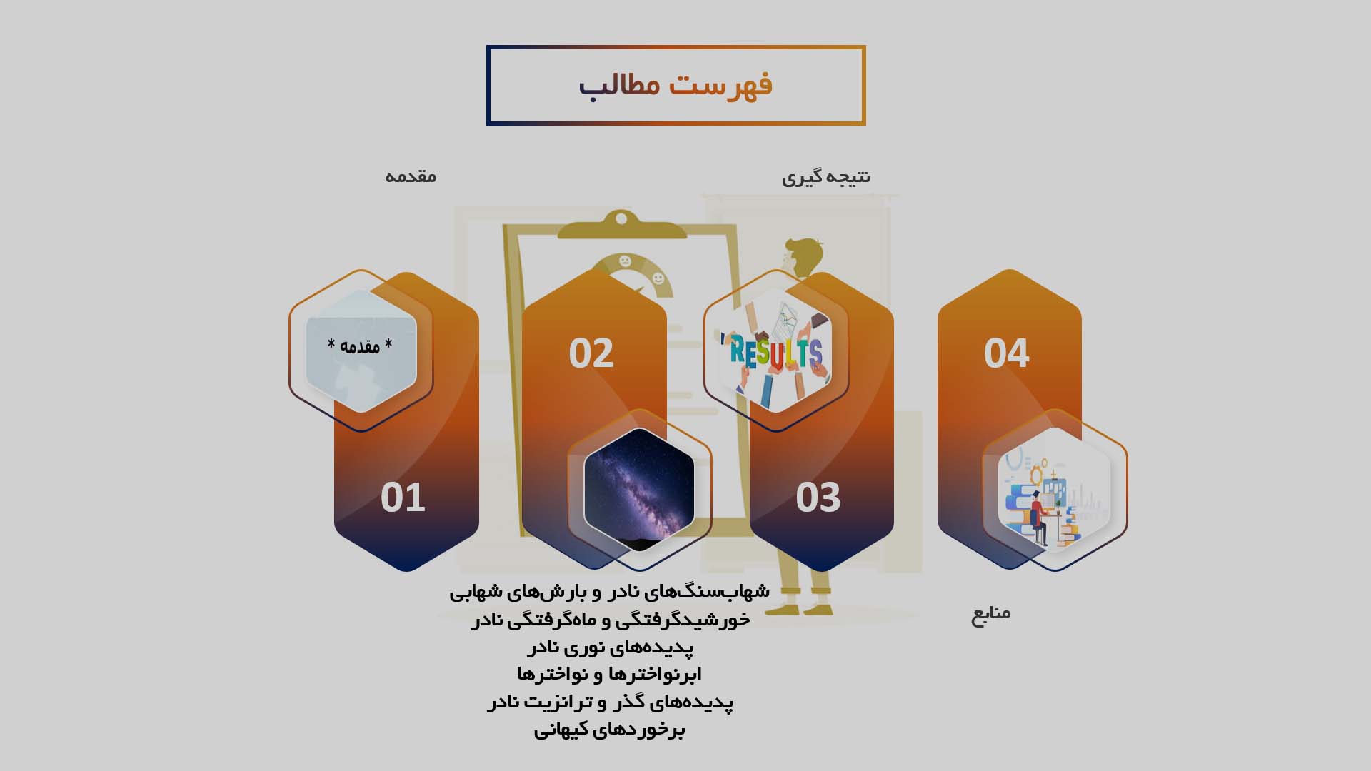 پاورپوینت در مورد پدیده‌های نادر آسمانی